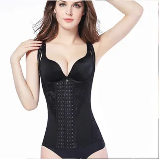 狐狸姬，塑身衣靜清雙肩六排勾透氣修飾塑身衣(M-3XL) 歷史價格詳細信息