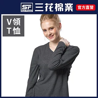 三花彩色T恤.V領長袖衫.男內衣.男長T恤_紅 歷史價格詳細信息