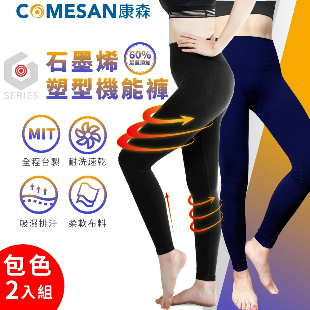COMESAN 康森 石墨烯塑型機能褲(含60%石墨烯紗) 2入組 歷史價格詳細信息