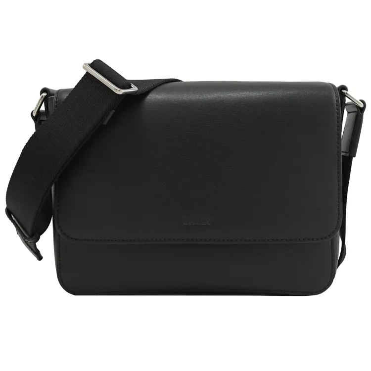 BALLY 6302615 THATE 經典織帶印花肩斜背胸口/腰包.黑 歷史價格詳細信息