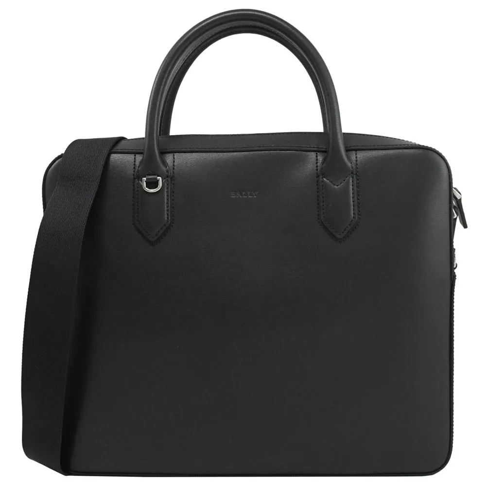 【BALLY】BALLY黑字LOGO帆布拉鍊手拿包(米x黑) 歷史價格詳細信息