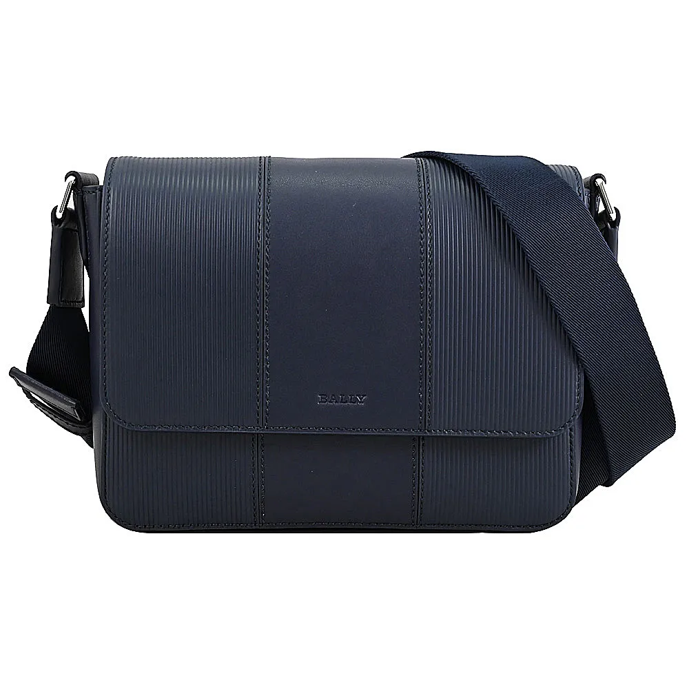 BALLY 6307858 DAMION 經典防刮翻蓋大斜背包/公事包.深藍 歷史價格詳細信息