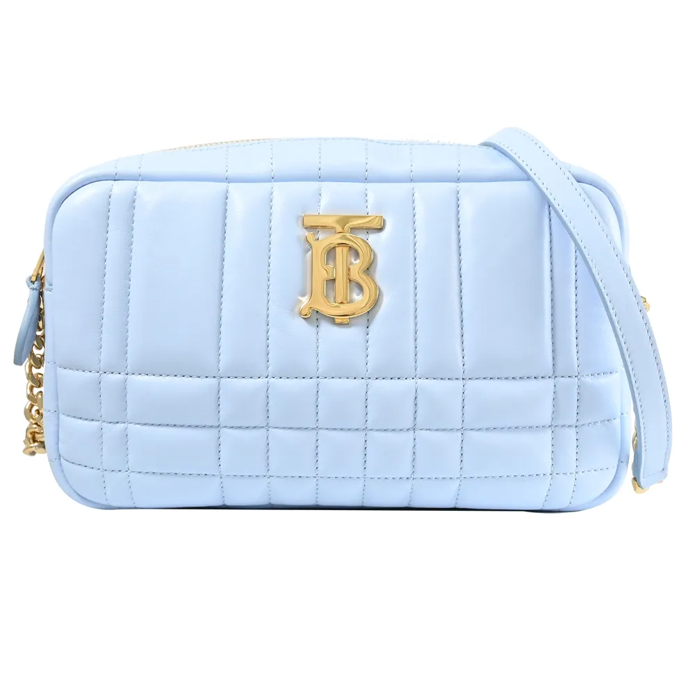 BURBERRY Lola 小羊皮縫線設計迷你翻蓋鍊包(黑色) 8059492 A1189 歷史價格詳細信息