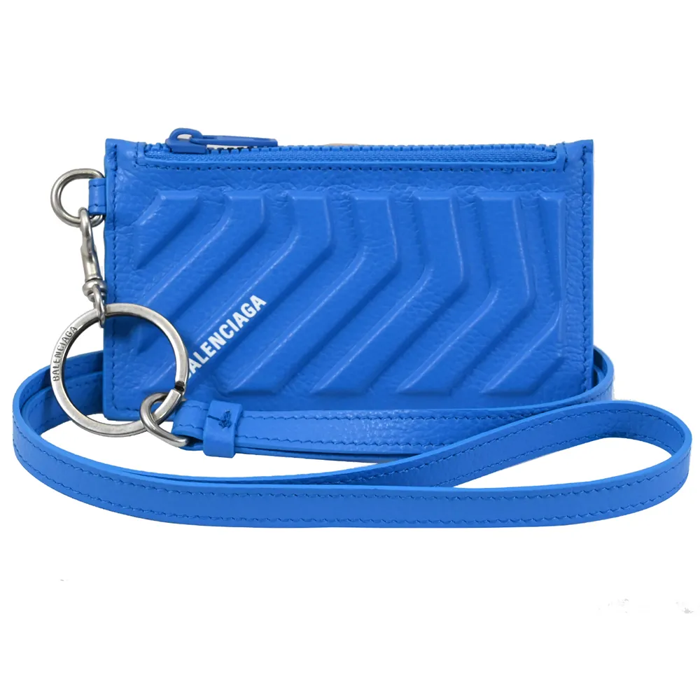 BALENCIAGA 巴黎世家 品牌字母壓紋牛皮迷你三折短夾(奶茶色) 歷史價格詳細信息