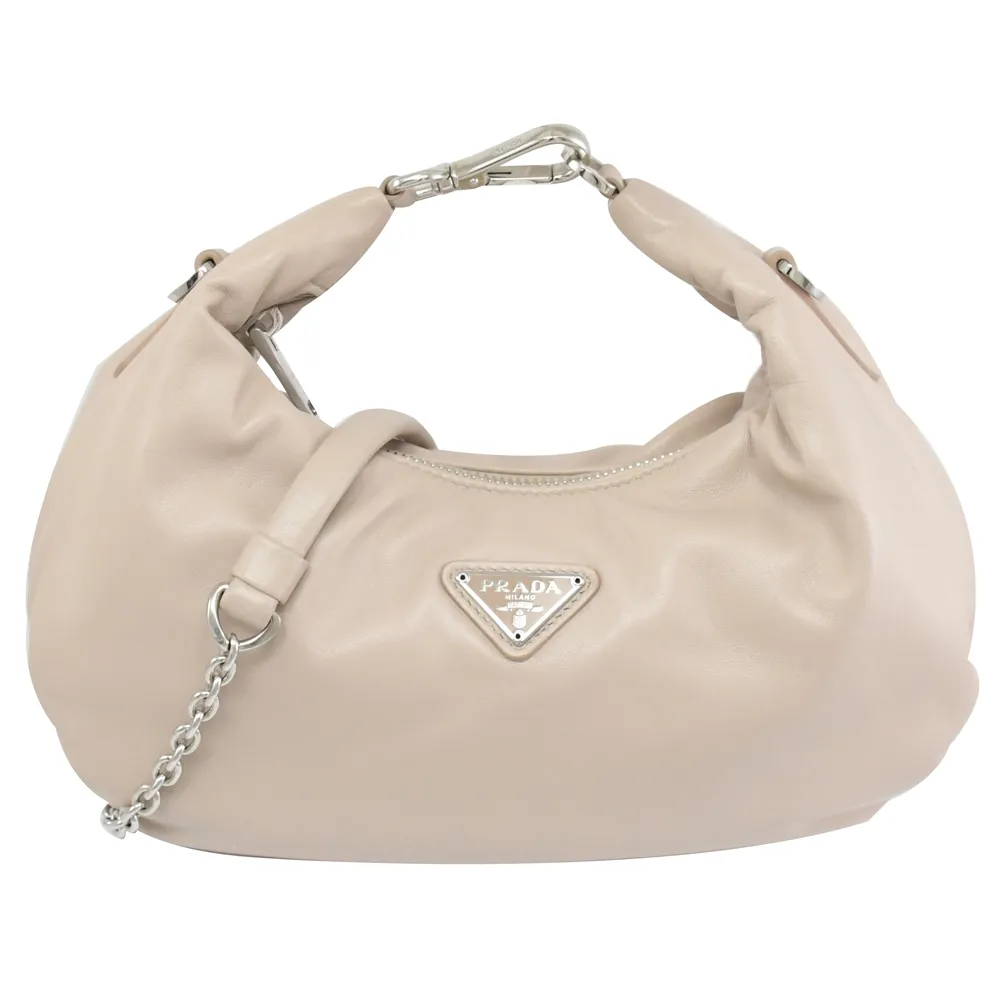 PRADA 三角標納帕羊皮手提/斜背托特包(黃色) 歷史價格詳細信息