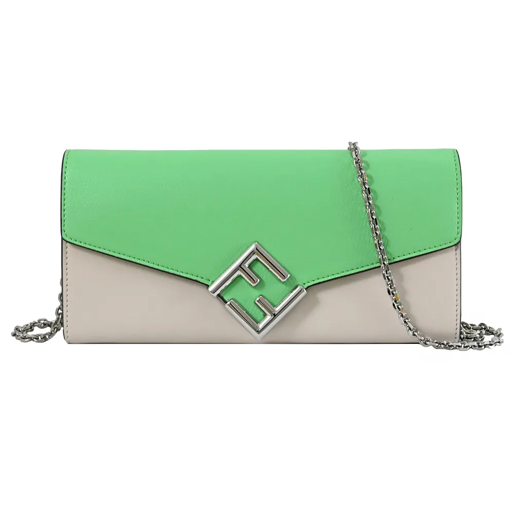 FENDI 8M0395 個性塗鴉LOGO印花三折小短夾.白 歷史價格詳細信息