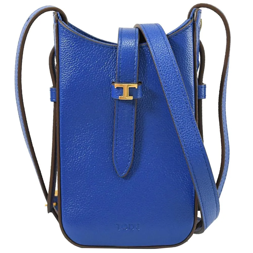 TODS 金屬LOGO小牛皮迷你WOC斜背鍊包/手機包.桃紫 歷史價格詳細信息