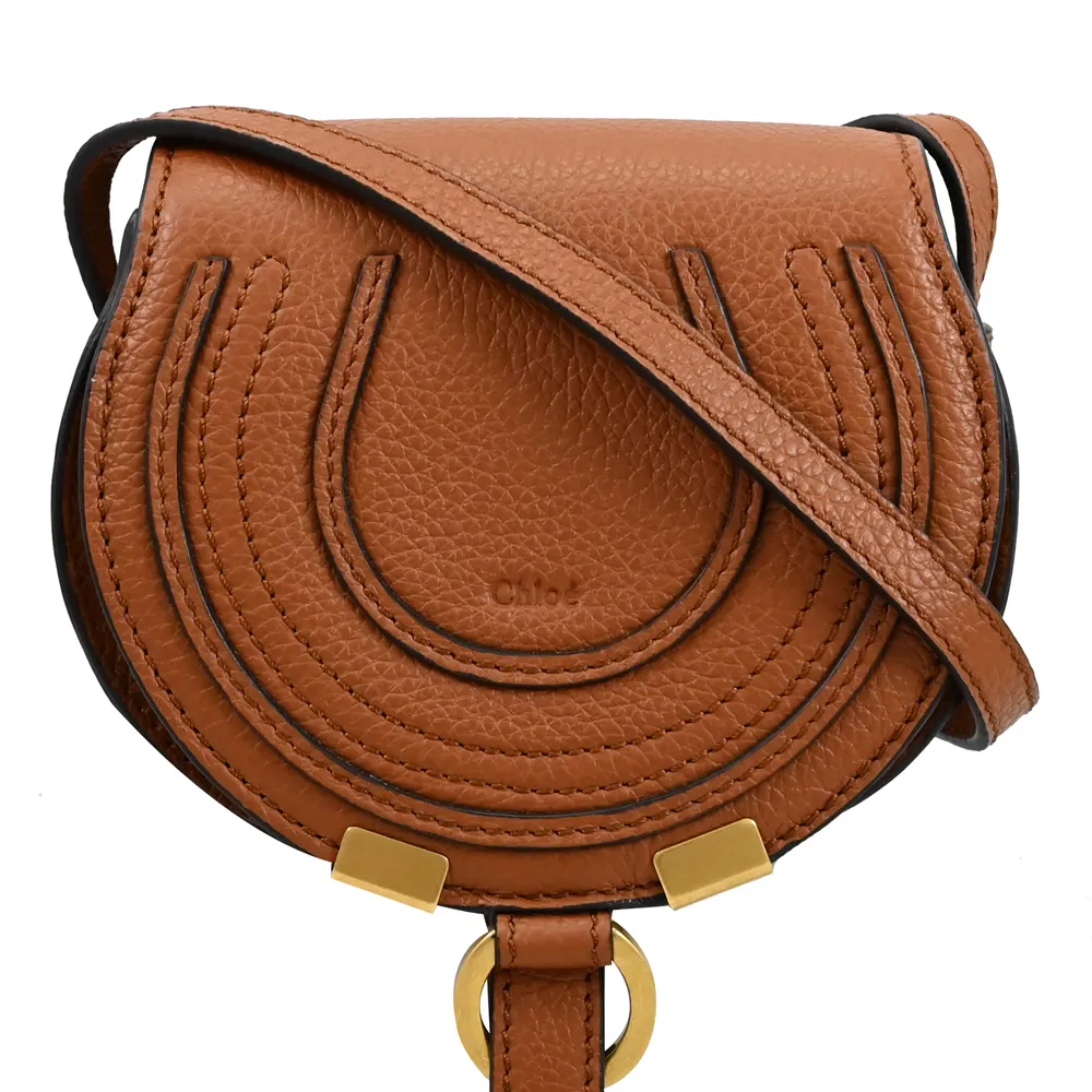 Chloe Marcie 小牛皮迷你翻蓋半月包(米白) 歷史價格詳細信息