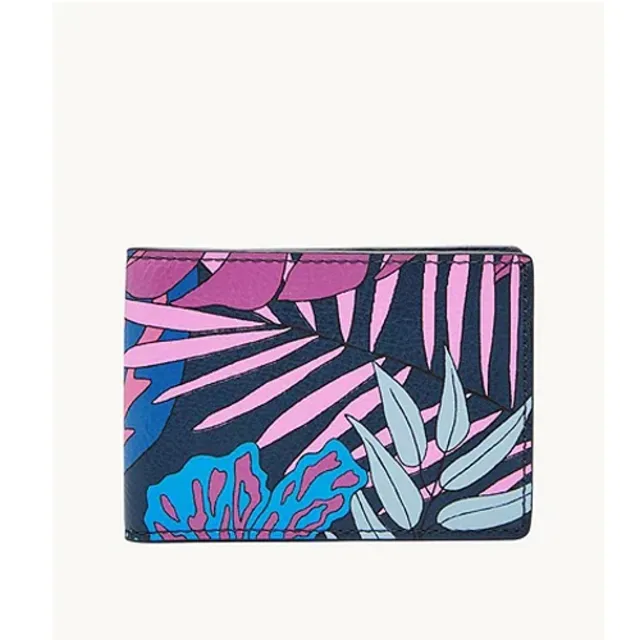 FOSSIL Leon 真皮證件格零錢袋皮夾-深咖X亮綠色 ML4209363 歷史價格詳細信息