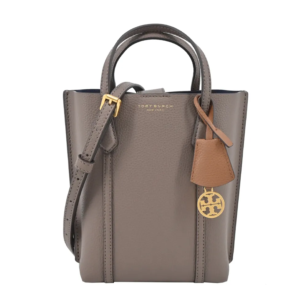 TORY BURCH Perry 荔枝皮革三層迷你托特包(淺茶色) 142616 905 歷史價格詳細信息