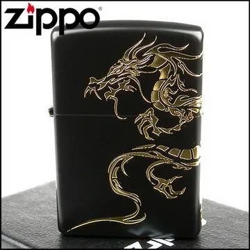 【ZIPPO】日系~Dragon-民族風龍圖騰-兩面連續加工打火機(黑金款) 歷史價格詳細信息