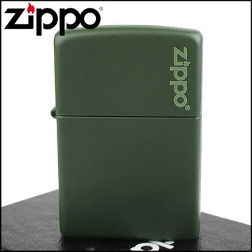 ZIPPO Green Matte with Zippo Logo 軍綠啞漆防風打火機 歷史價格詳細信息