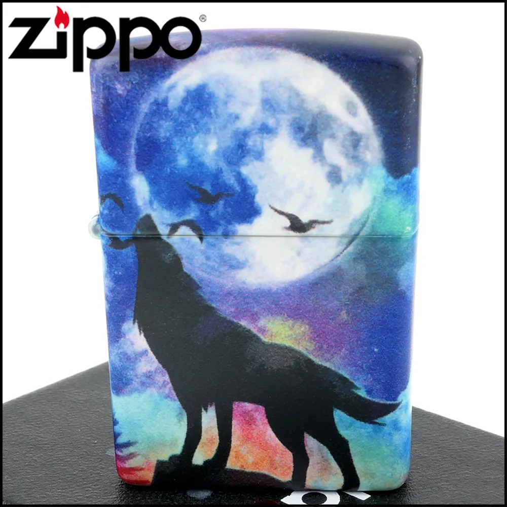 【ZIPPO】美系~Wolf-狼圖案-540色彩印工法打火機 歷史價格詳細信息