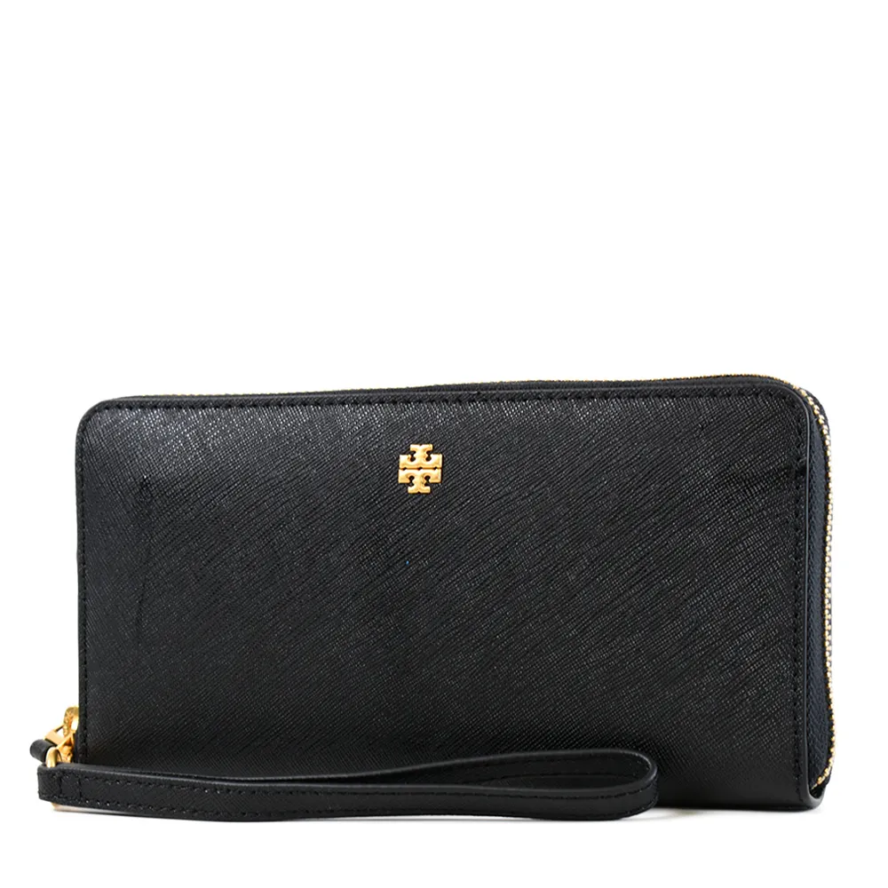 TORY BURCH Emerson系列寶藍x森林綠防刮牛皮簡易型短夾  全新未拆保證正品 歷史價格詳細信息