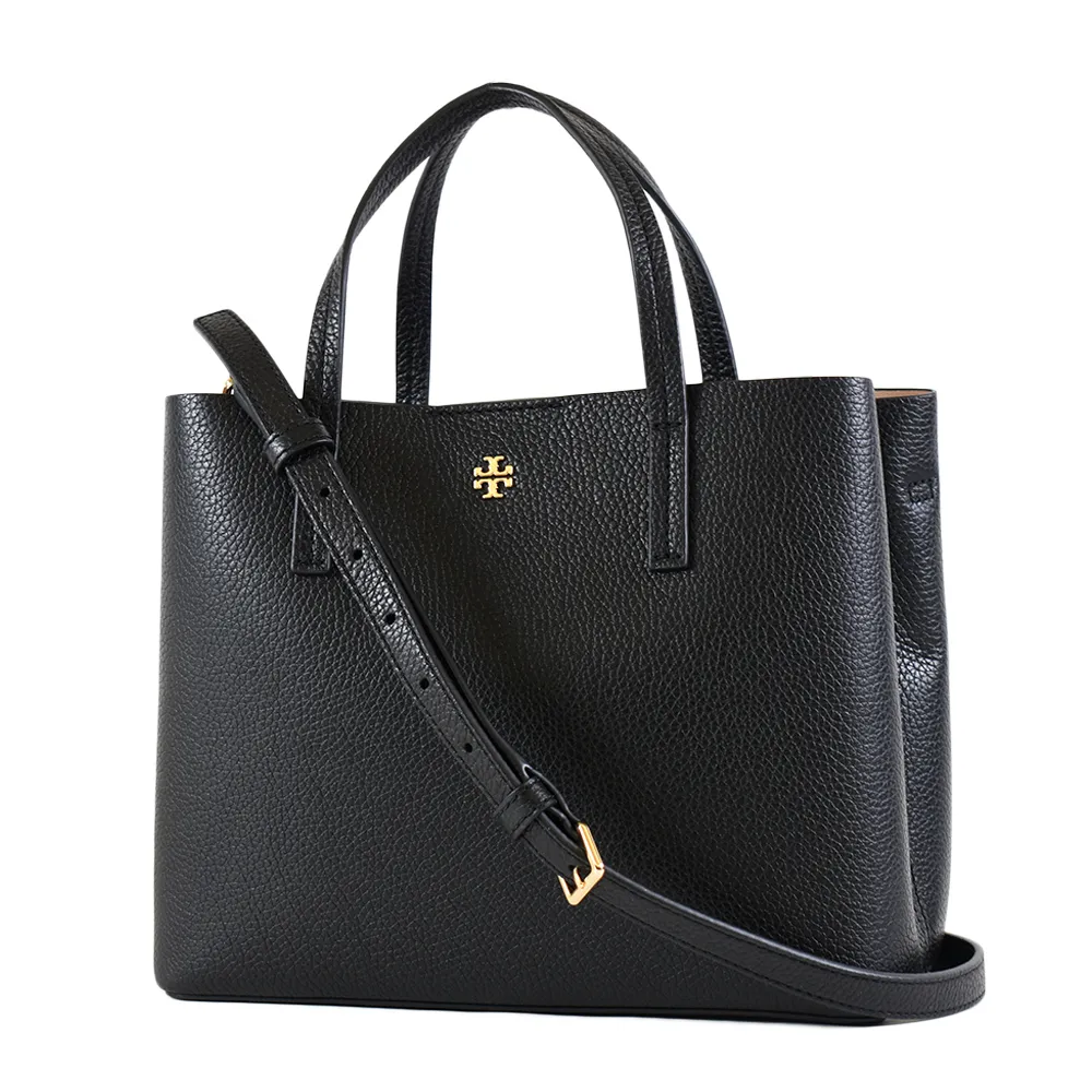 TORY BURCH BLAKE 荔枝紋手提斜背二用包-棕色/小 歷史價格詳細信息