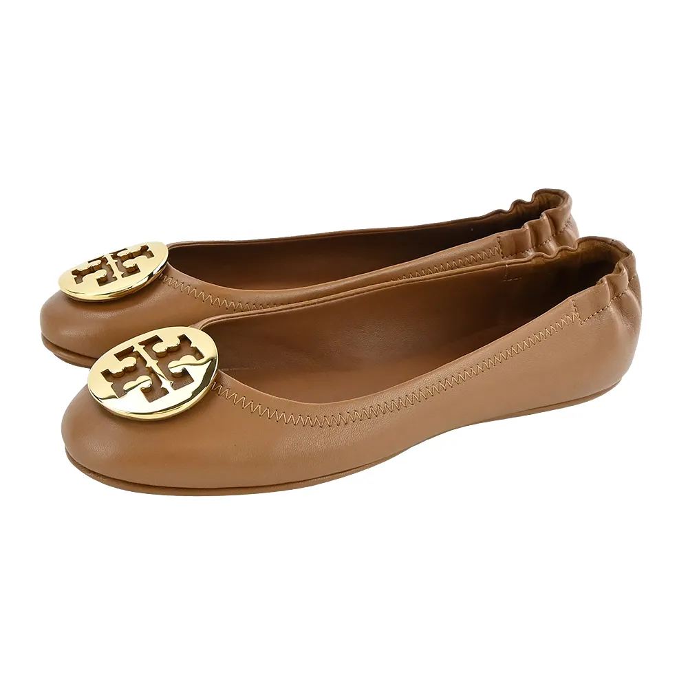TORY BURCH MINNIE TRAVEL黑盾LOGO芭蕾舞平底鞋-黑色 歷史價格詳細信息