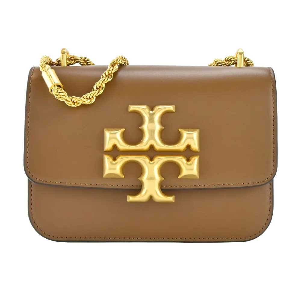 TORY BURCH ELEANOR 金字LOGO手提兩用公事包-棕 歷史價格詳細信息