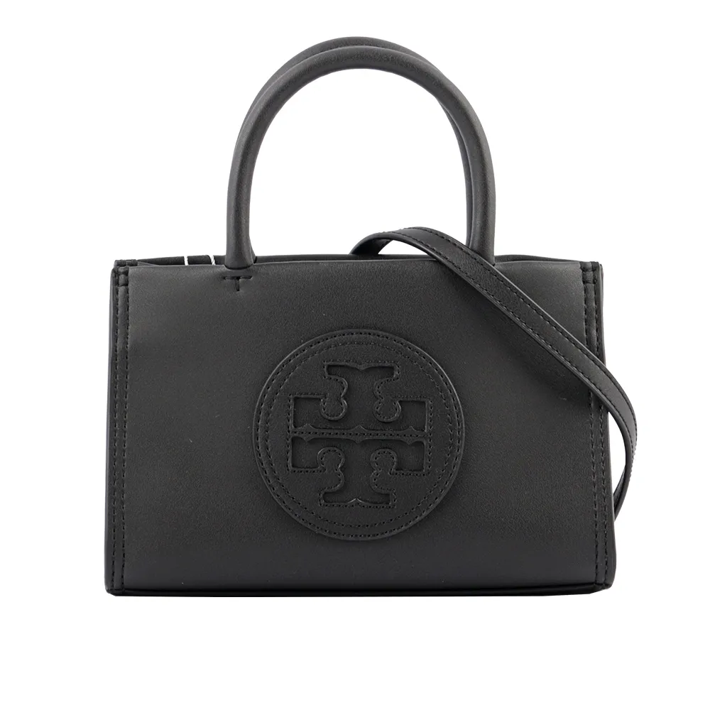 TORY BURCH ELLA 經典縫線LOGO小號尼龍托特包-黑 歷史價格詳細信息