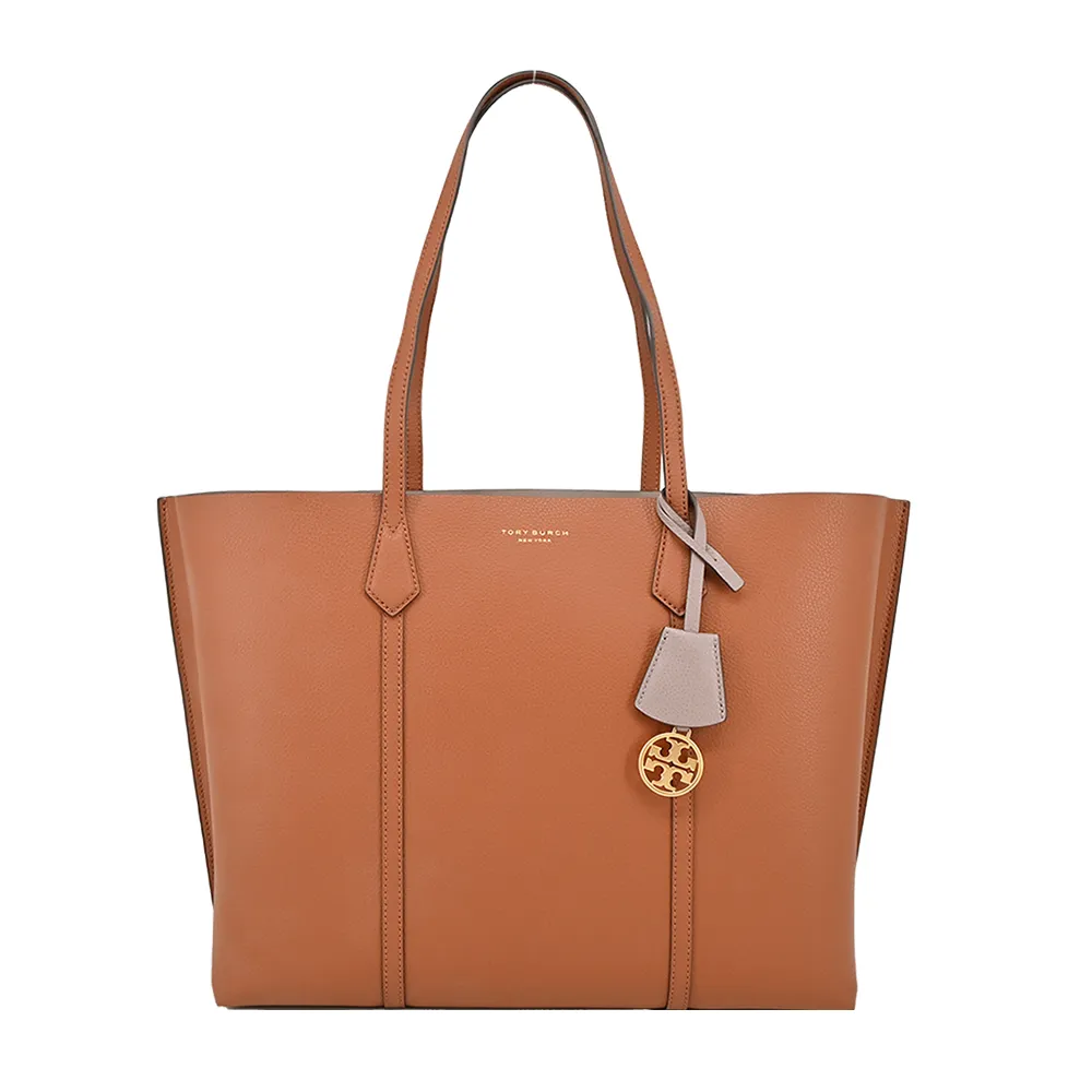 TORY BURCH Perry 荔枝皮革三層迷你托特包(淺茶色) 142616 905 歷史價格詳細信息