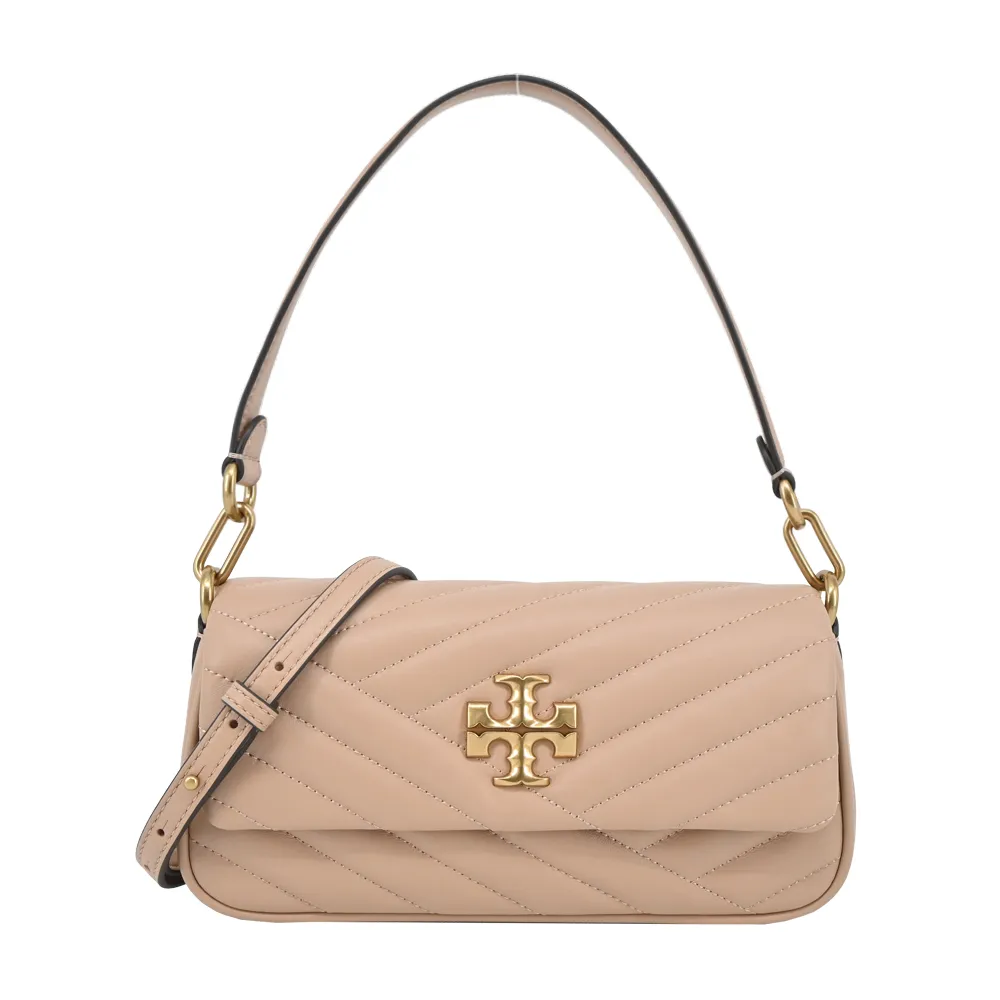 TORY BURCH KIRA斜紋絎縫ㄇ字拉鍊長夾-粉 歷史價格詳細信息