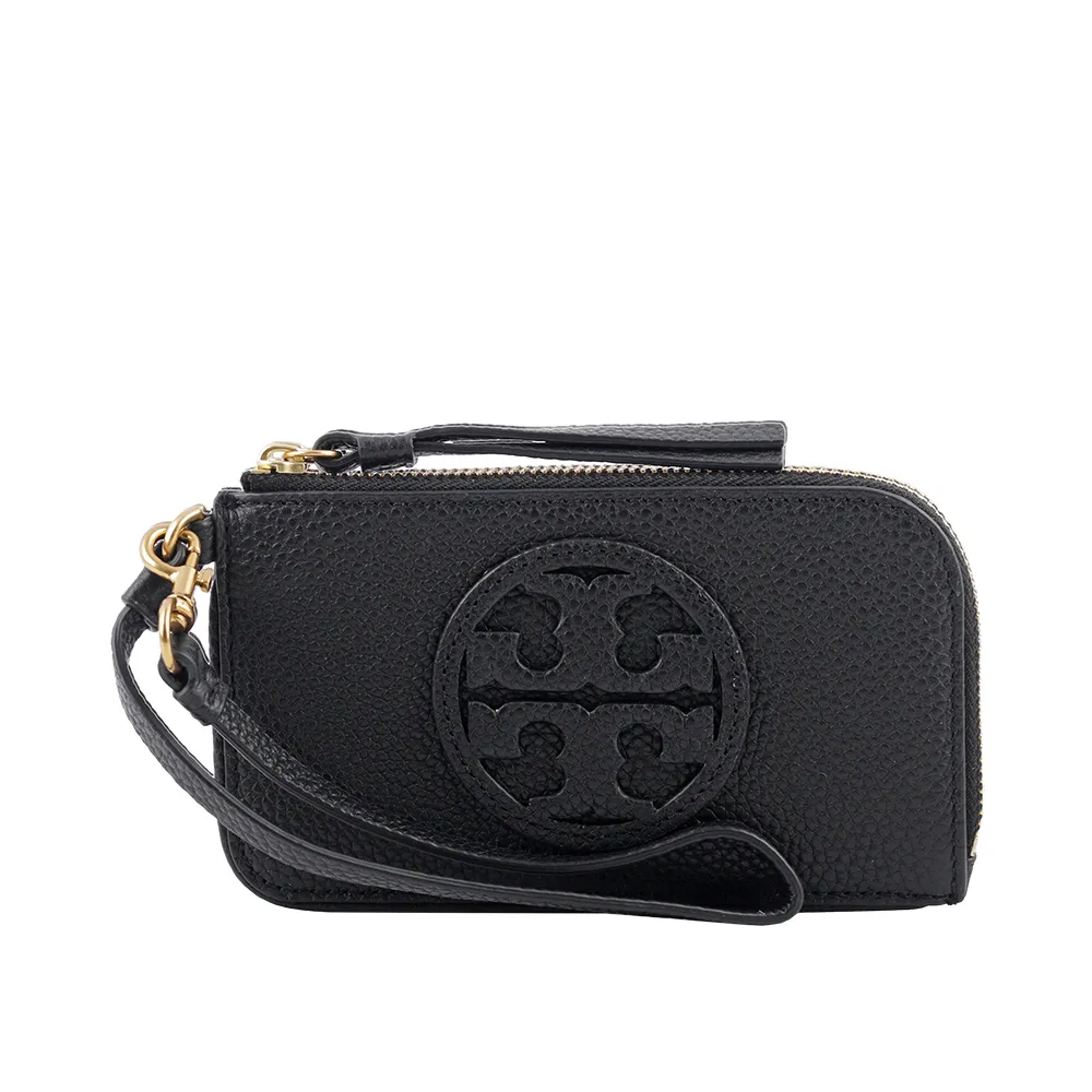 Tory Burch MILLER ZIP CARD CASE holder 148984001 leather Black NEW Women 歷史價格詳細信息
