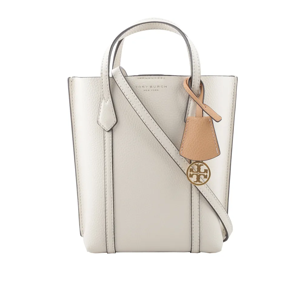 TORY BURCH Perry 荔枝皮革三層迷你托特包(淺茶色) 142616 905 歷史價格詳細信息