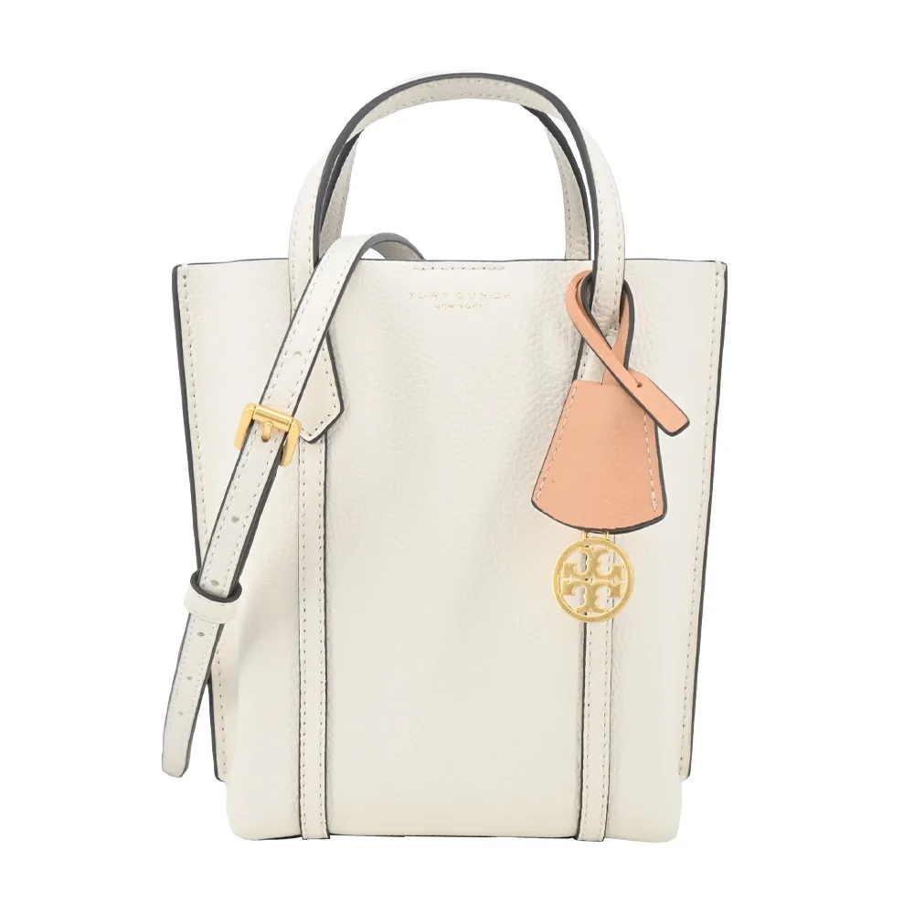 TORY BURCH Perry 荔枝皮革三層迷你托特包(淺茶色) 142616 905 歷史價格詳細信息