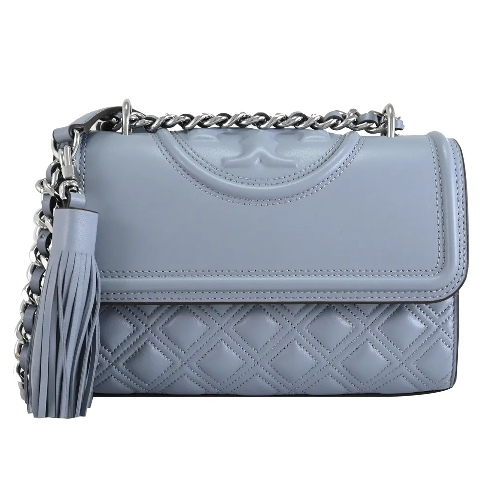 TORY BURCH FLEMING 菱格流蘇鍊帶兩用包-大/黑金 歷史價格詳細信息