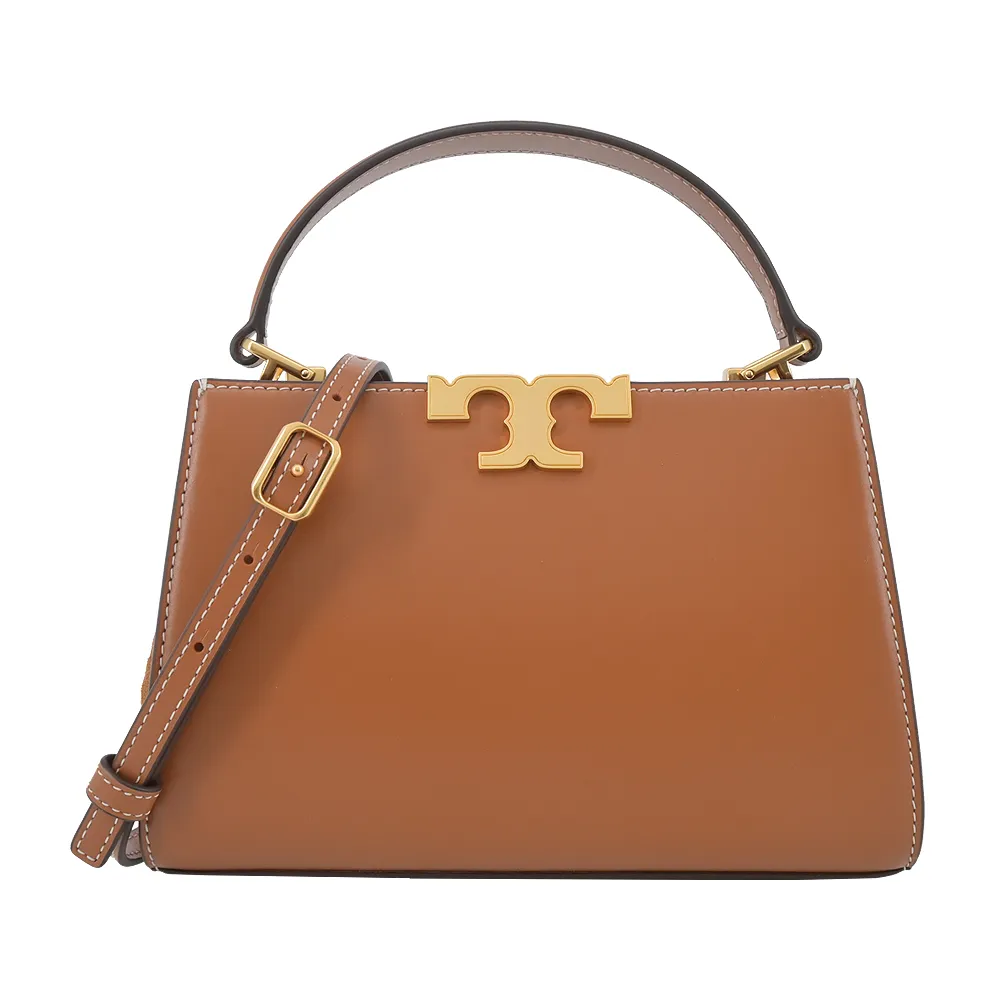 TORY BURCH ELEANOR 金字LOGO手提兩用公事包-棕 歷史價格詳細信息