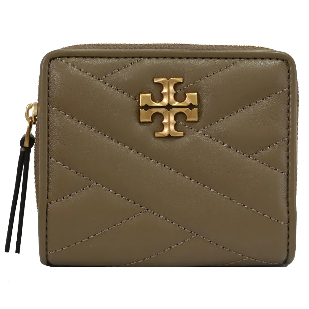 TORY BURCH 經典LOGO牛皮薄對開拉鍊袋長夾 寶寶藍 (贈原廠紙袋) 歷史價格詳細信息