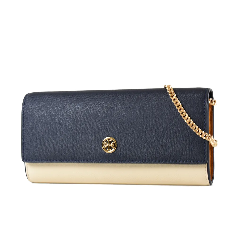 TORY BURCH Emerson系列寶藍x森林綠防刮牛皮簡易型短夾  全新未拆保證正品 歷史價格詳細信息