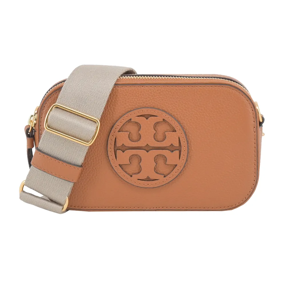 TORY BURCH MILLER 荔枝紋雙拉鍊相機包-迷你/海軍藍 歷史價格詳細信息