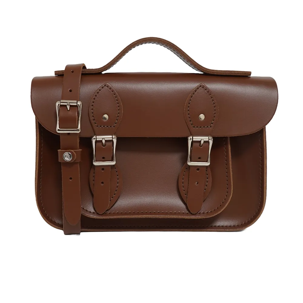 【The Leather Satchel Co.】12.5吋 英國手工牛皮劍橋包 手提包 肩背包 側肩包 (心機紅) 歷史價格詳細信息