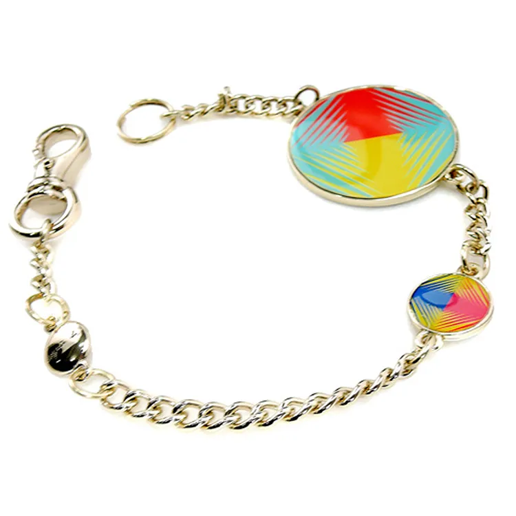 agnes b.圓牌翻扣皮革拼接尼龍肩背包(深藍) 歷史價格詳細信息