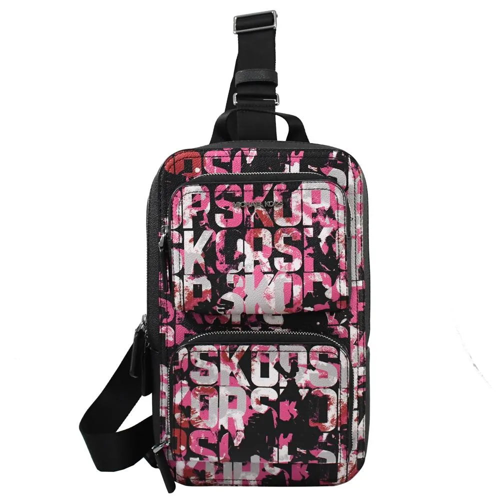 MICHAEL KORS COOPER 印花條紋拼接手提萬用包.卡其/黃 歷史價格詳細信息