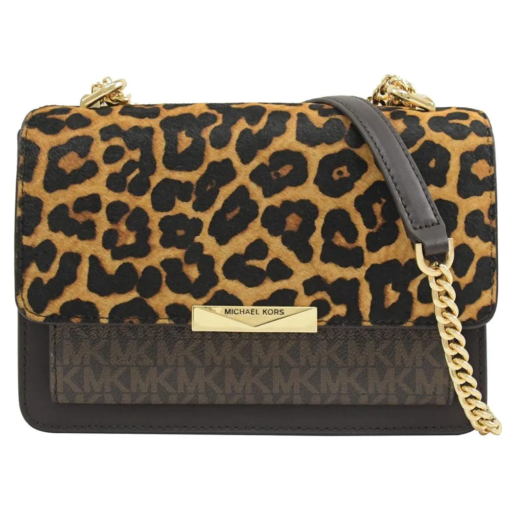 【Michael Kors】Jade系列鉚釘裝飾羊皮鍊帶手拿/斜背包(中-黑30H7GJ4C8I-BLK) 歷史價格詳細信息