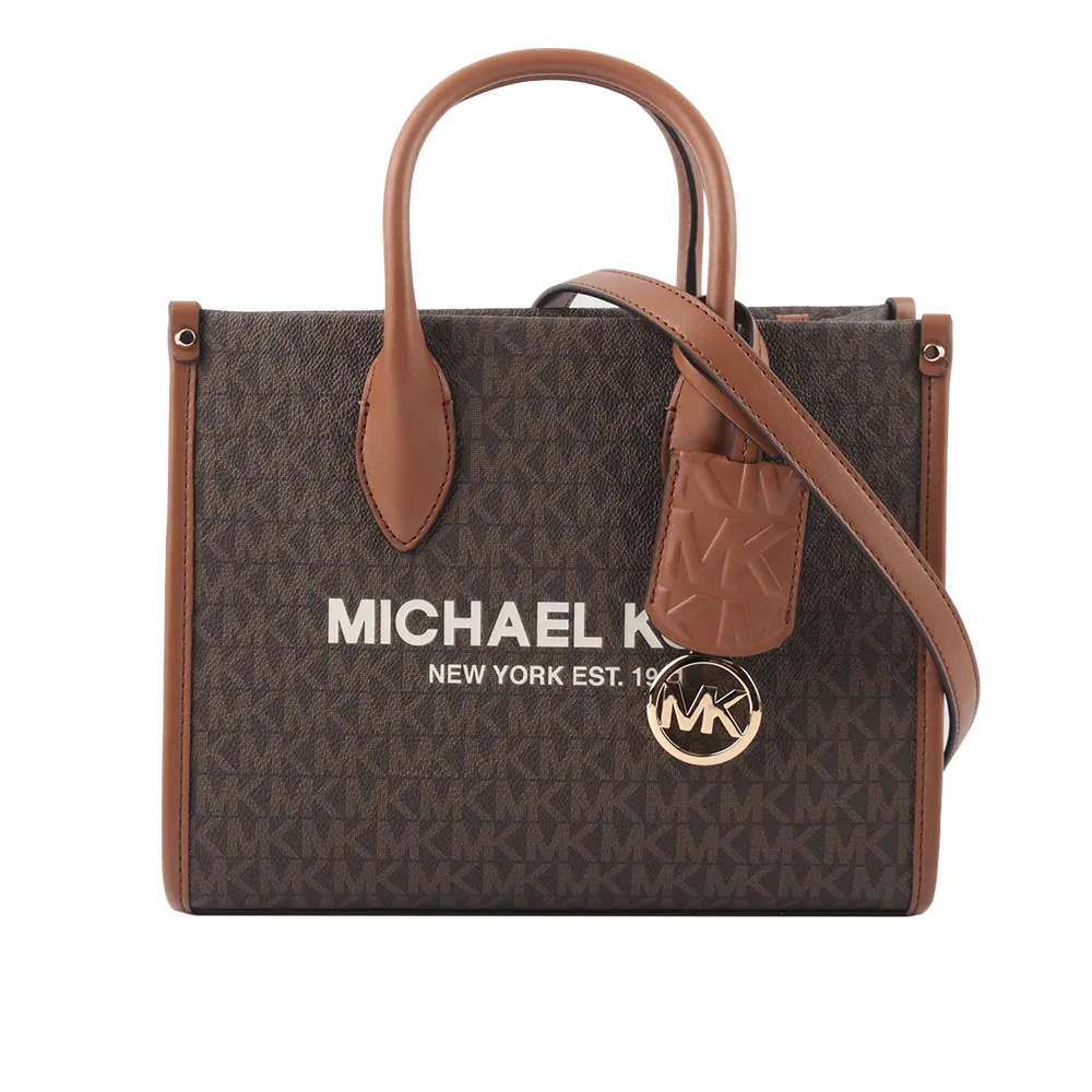 Michael Kors Mirella 荔枝皮革刺繡背帶小款二用托特包(黑色) 35S4G7ZC5L BLACK 歷史價格詳細信息