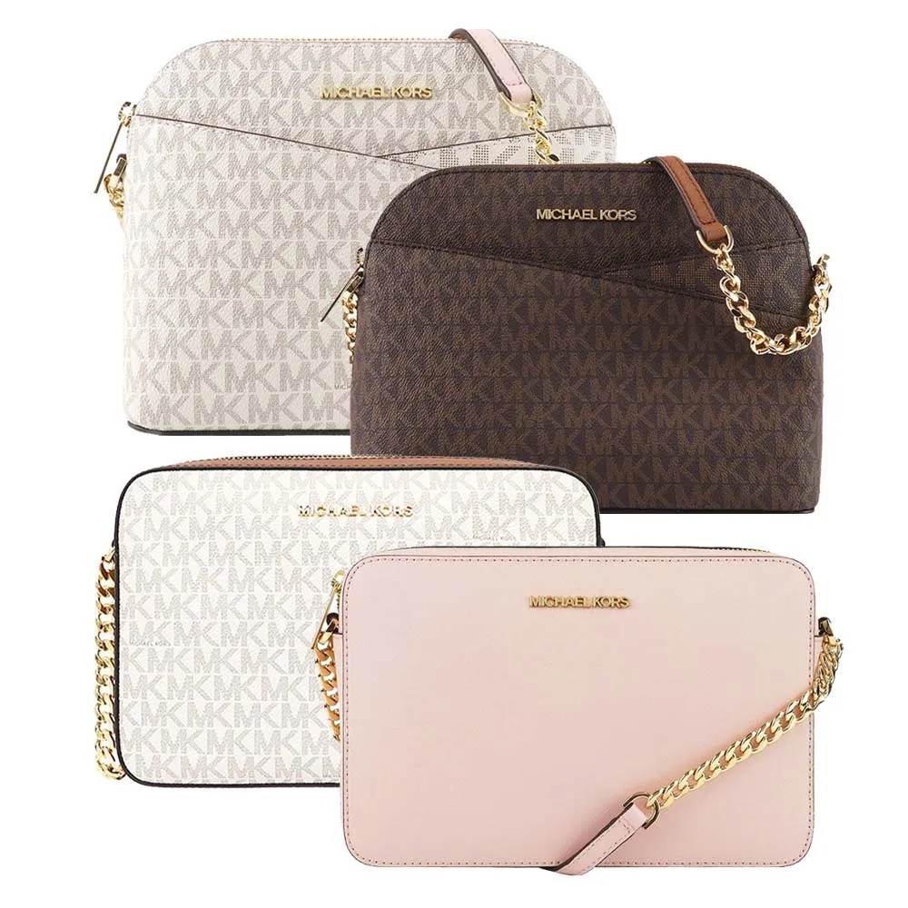 Michael Kors 滿版Logoㄇ型拉鏈零錢 卡包 淡粉色/包深咖啡色(贈原廠紙盒紙袋) 歷史價格詳細信息