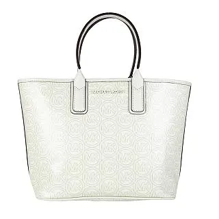 Michael Kors 滿版Logoㄇ型拉鏈零錢 卡包 淡粉色/包深咖啡色(贈原廠紙盒紙袋) 歷史價格詳細信息