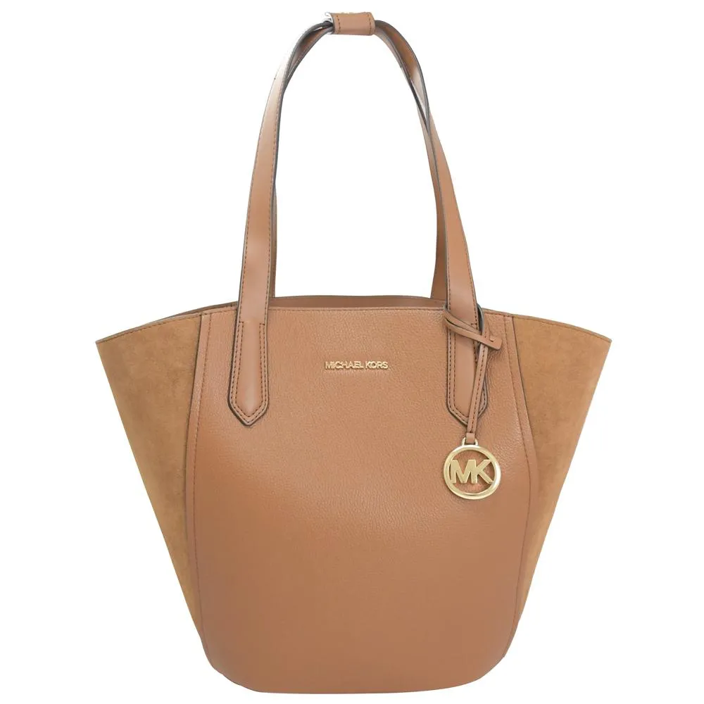 MICHAEL KORS PORTIA 絨面皮革拼接肩背托特包.黑(買就送MK中夾) 歷史價格詳細信息