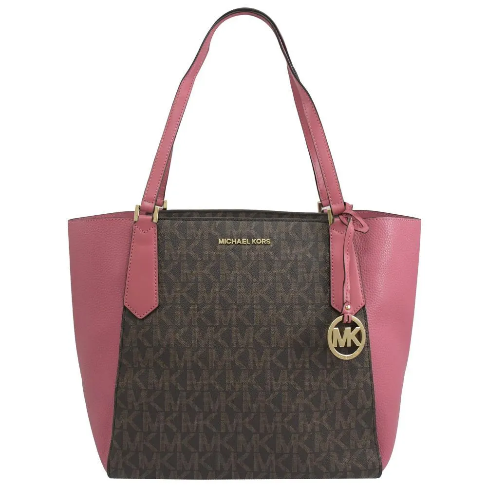 MICHAEL KORS MK滿版PVC斜背包-小/咖 歷史價格詳細信息