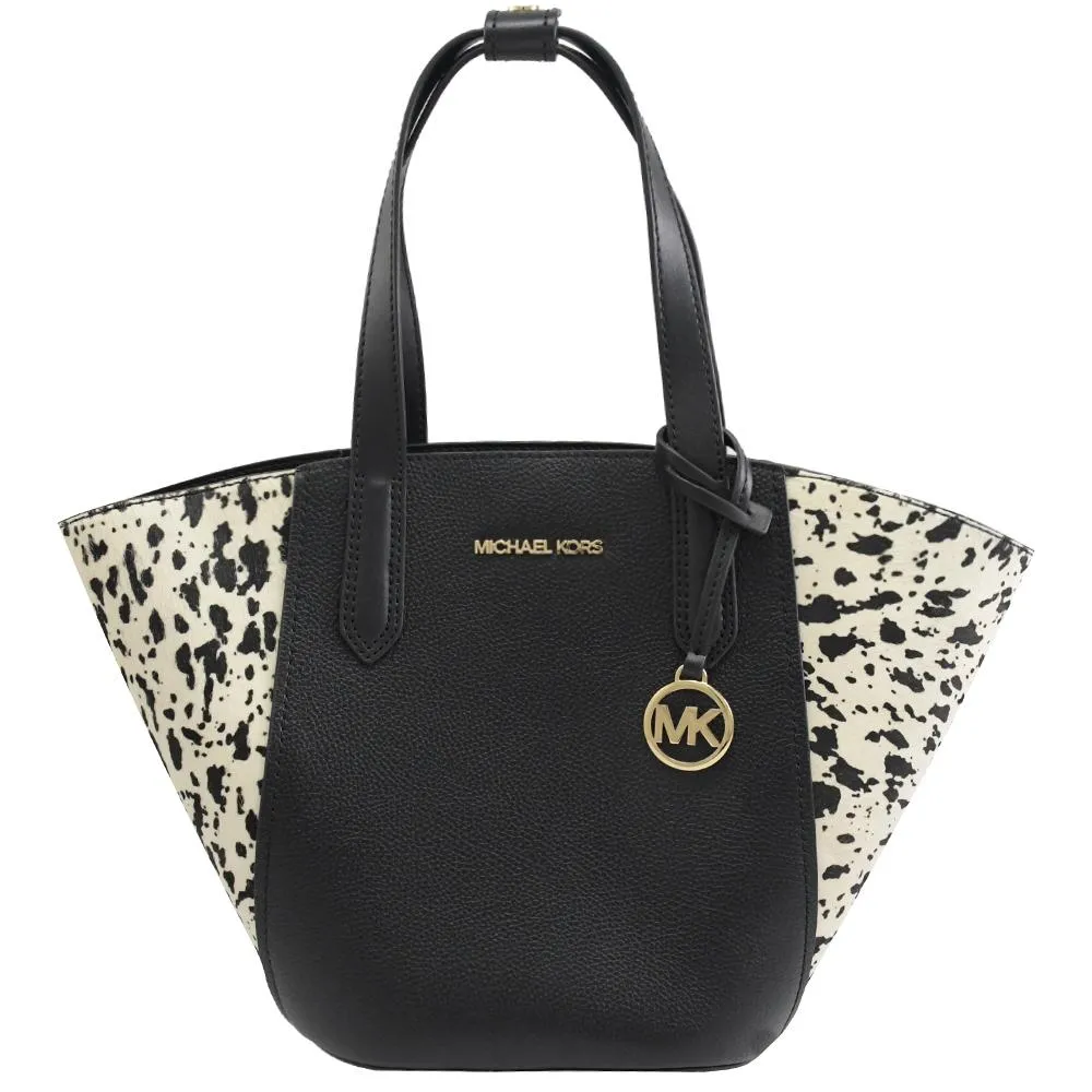 MICHAEL KORS PORTIA 絨面皮革拼接肩背托特包.黑(買就送MK中夾) 歷史價格詳細信息