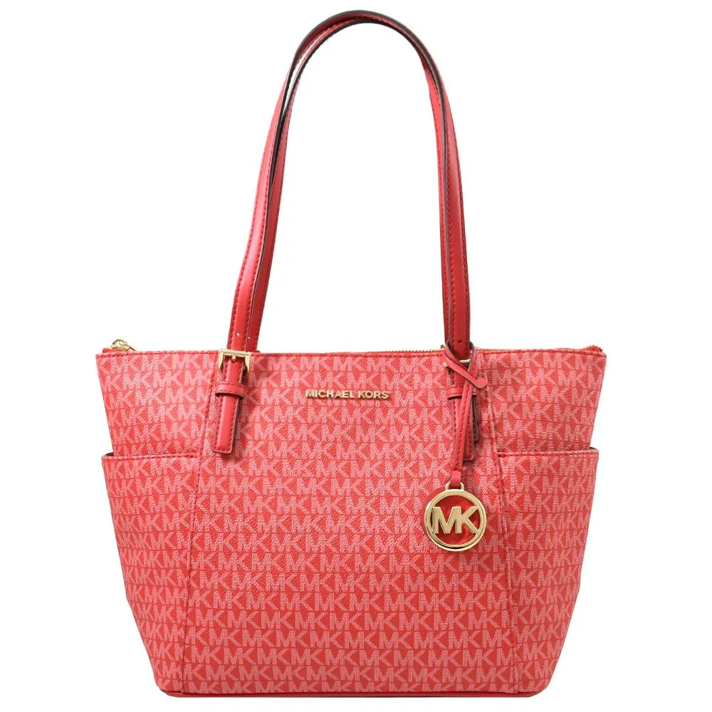 MICHAEL KORS JET SET ITEM 印花肩背托特包.白色 歷史價格詳細信息