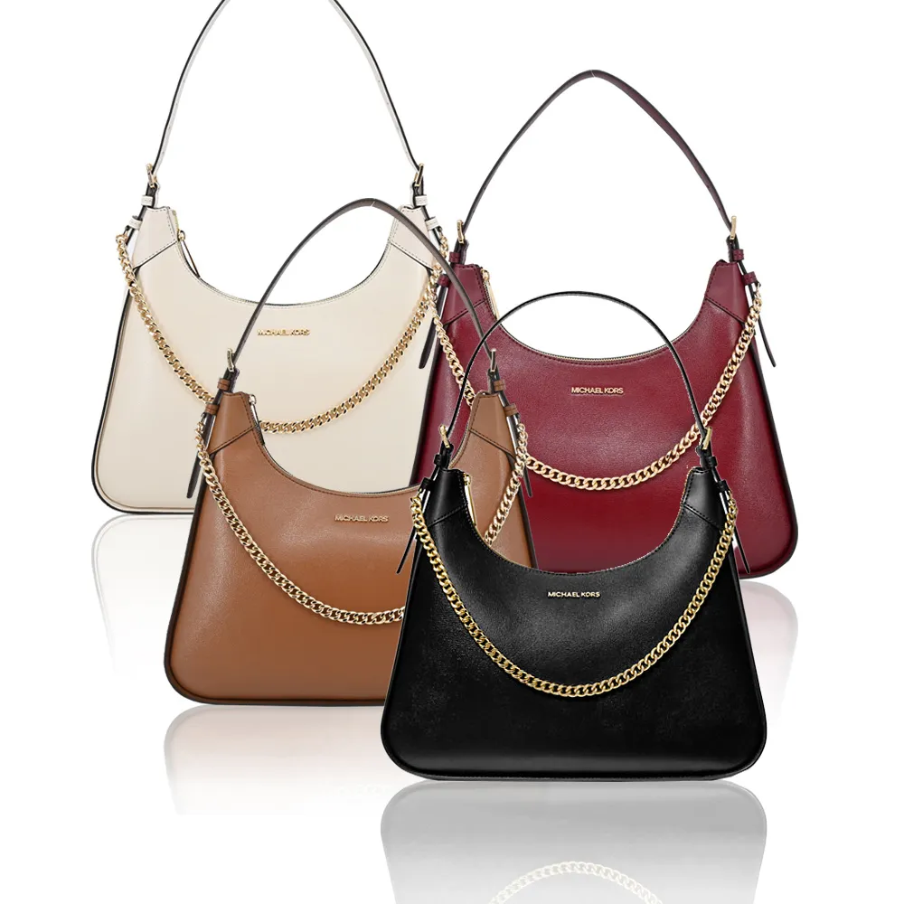 MICHAEL KORS WILMA 防刮皮革手提/肩背二用包-黑色/中 歷史價格詳細信息