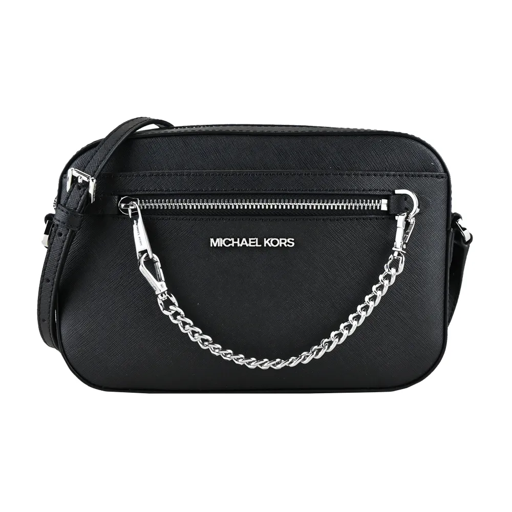 MICHAEL KORS MK斜條紋緹花肩斜兩用包-中/灰 歷史價格詳細信息