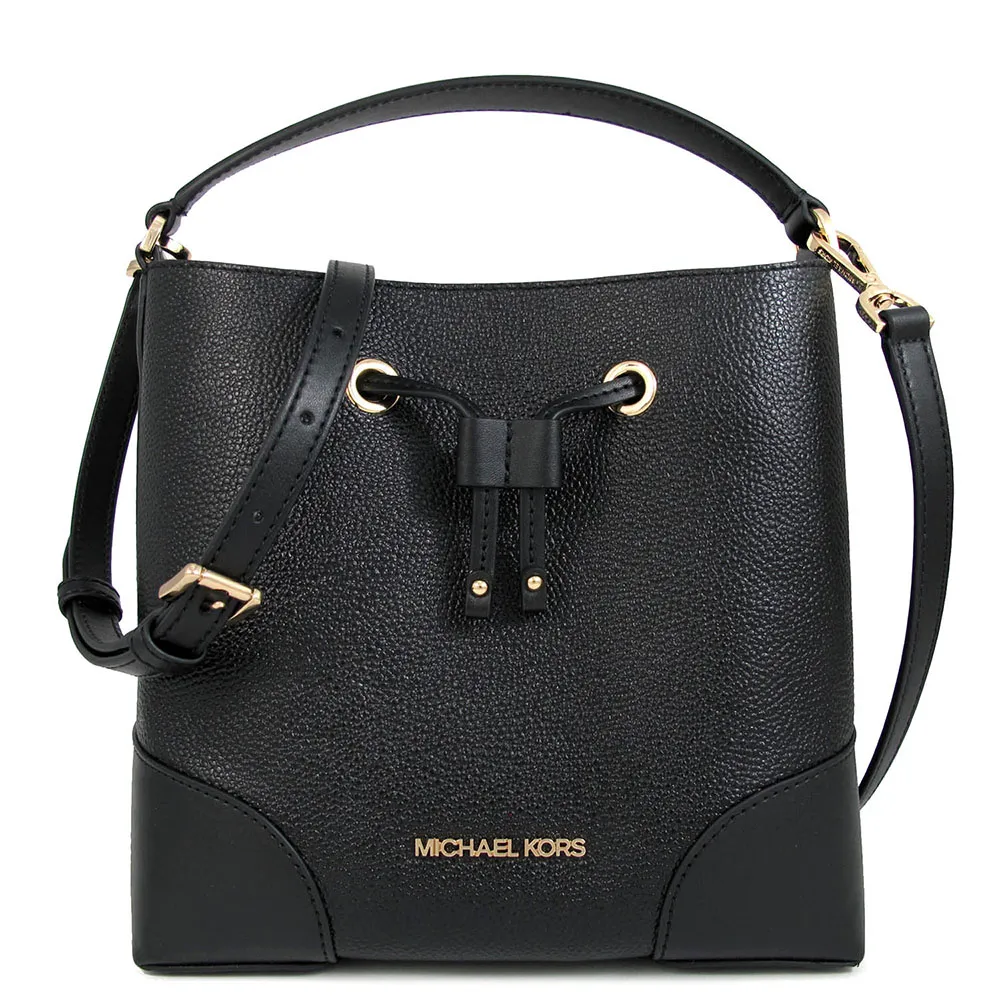 MICHAEL KORS MERCER 金字LOGO粉橘葡萄柚色編織皮革掀蓋斜背包 歷史價格詳細信息