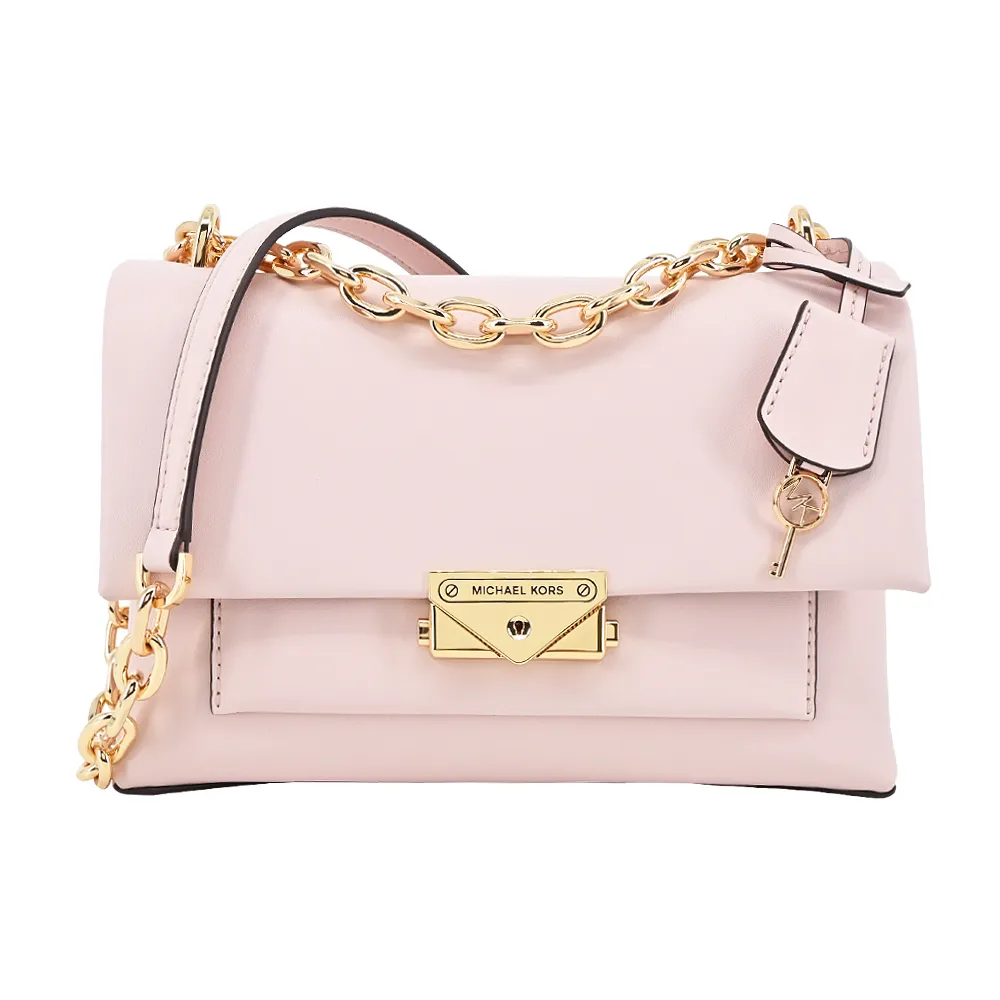 MICHAEL KORS CECE 滿版金字LOGO鎖頭吊飾釦式肩背/斜背包-中/咖 歷史價格詳細信息