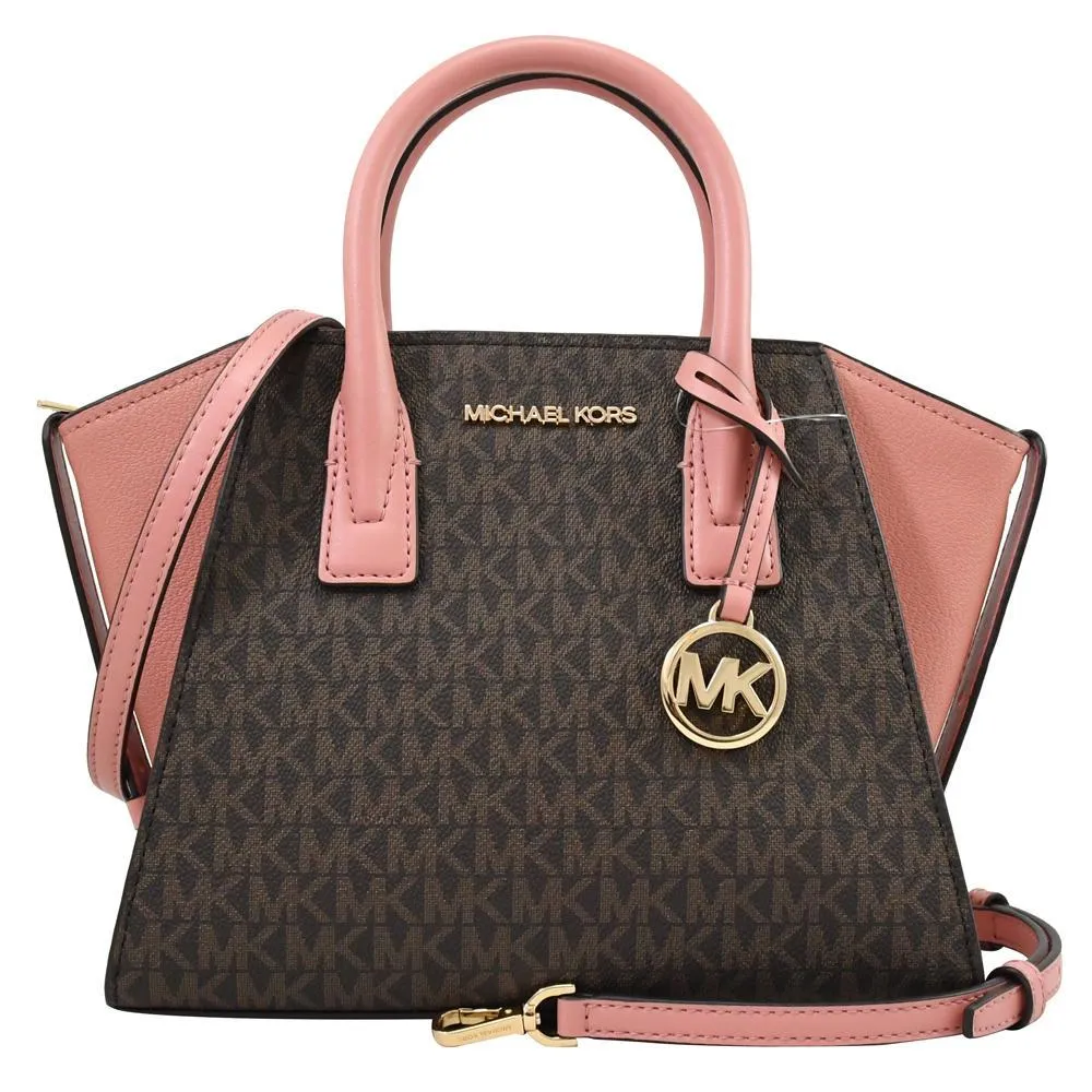 Michael Kors Avril Mercer 塗層帆布手提/斜背二用迷你琴譜包(咖啡色) 35T1GM9C0I BROWN 歷史價格詳細信息