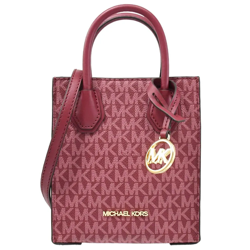 MICHAEL KORS Mercer MK印花迷你手提兩用包.白粉 歷史價格詳細信息