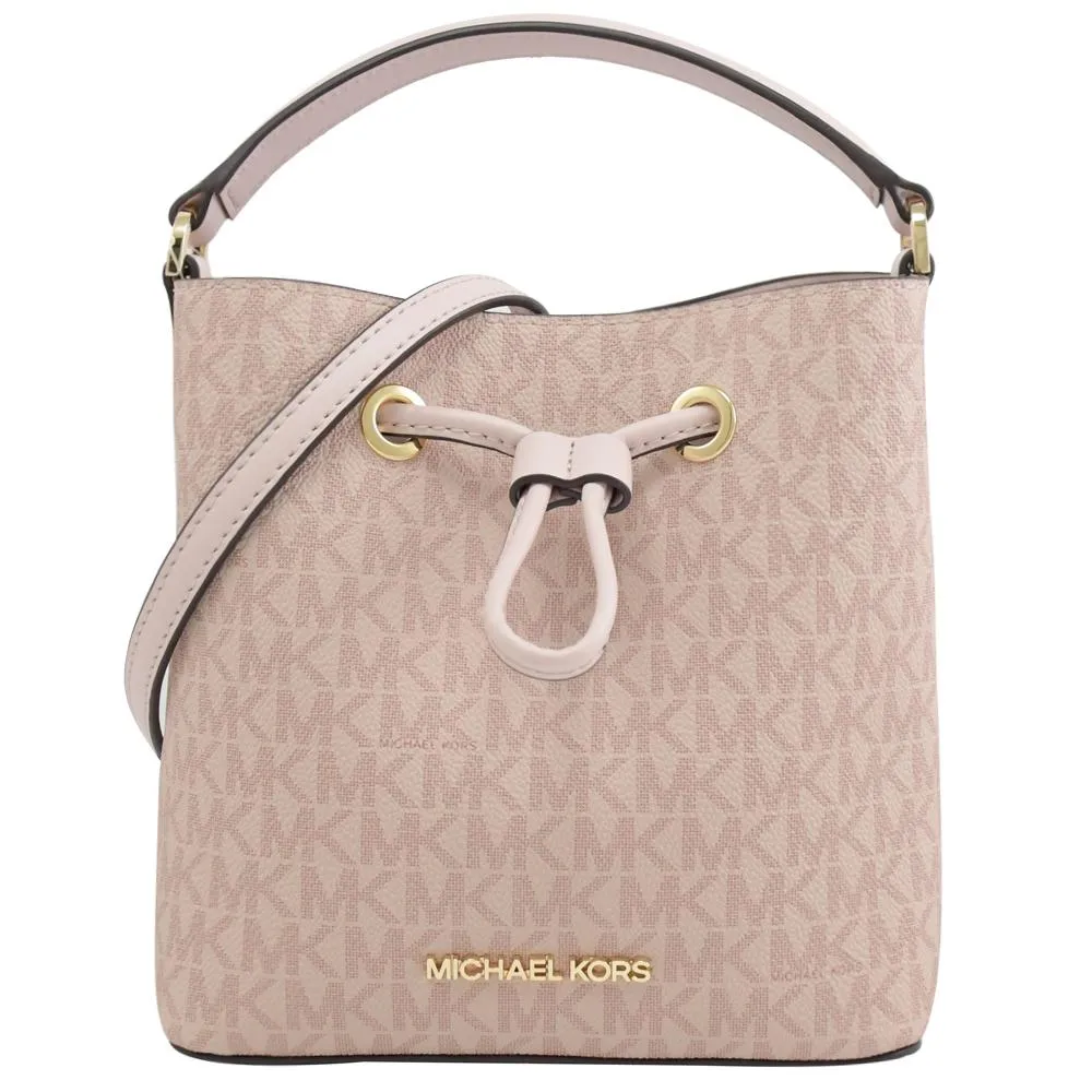 MICHAEL KORS SURI 迷你斜格紋皮革三用水桶包.紅/金 歷史價格詳細信息